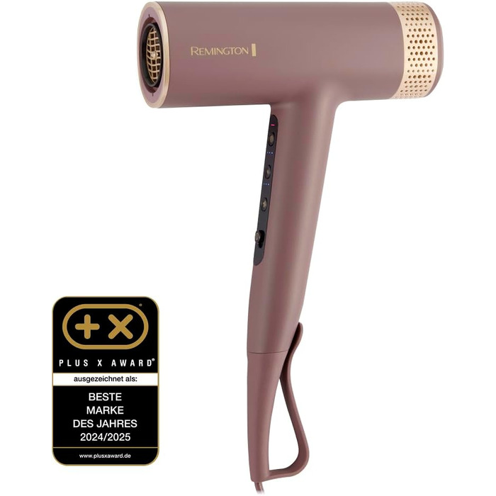 Фен для волосся Remington AIRvive EC8930 з безщітковим цифровим двигуном, іонною технологією та анти-фриз ефектом, 12 рівнів налаштувань, дифузор та насадка для стайлінгу
