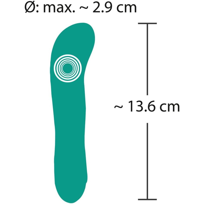 Вібратор ORION Mini - вібратор G-точки для жінок, 7 режимів, перезаряджається, блакитний