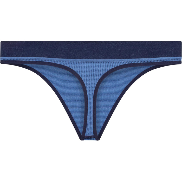 Труси жіночі Reebok - танга без швів (3 шт. в упаковці) M, кольори: коронний синій, чорний, шаркун (шкіра акули)