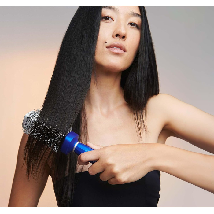 Кругла щітка для волосся Bio Ionic BlueWave X-Large NanoIonic — кондиціонуюча з гофрованим ворсом та ергономічною ручкою