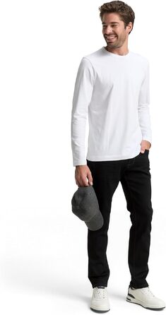 Чоловічі джинси Tom Tailor TTJOSH Regular Slim зі стрейчем, чорні (Black Denim), 34W / 32L