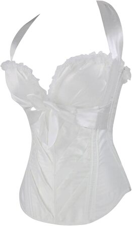 Корегуючий топ для жінок Korett, вінтажний стиль, середньовіччя, Ренесанс, квітковий принт, регульовані бретелі, шнурівка, сітка, аксесуар для суконь, бюстгальтер, білий, XL