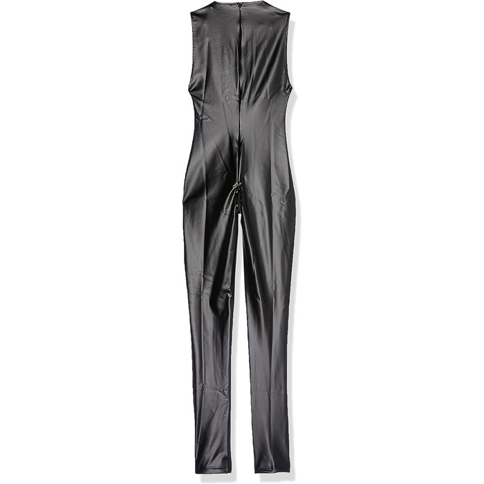 Чорний комбінезон-котяра ручної роботи, блискавка 2-сторонні, розмір M (UK 10) FR: 40 EU:38