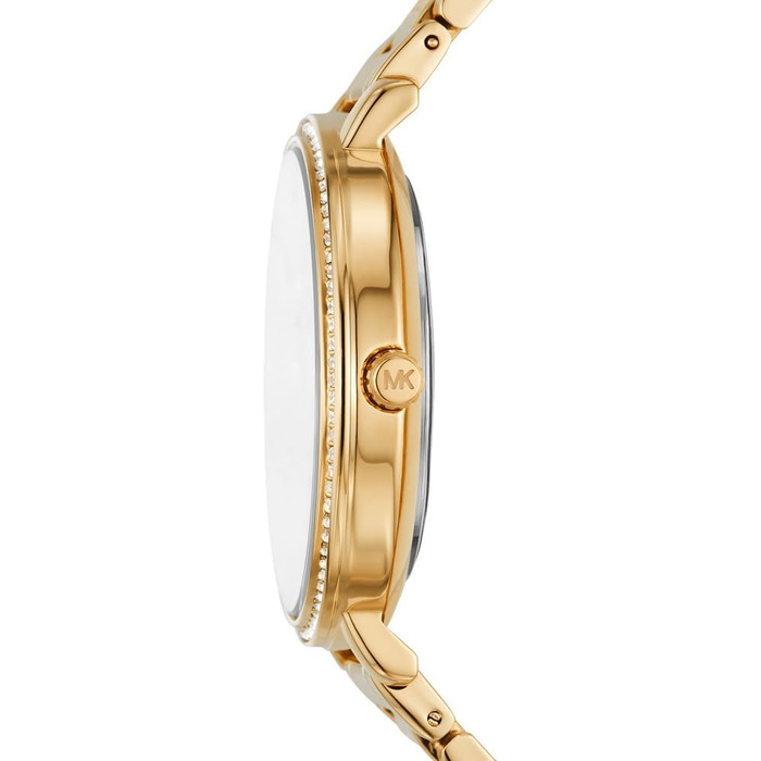 Жіночий годинник Michael Kors Pyper кварцовий, сталевий браслет, чорний з золотим кольором
