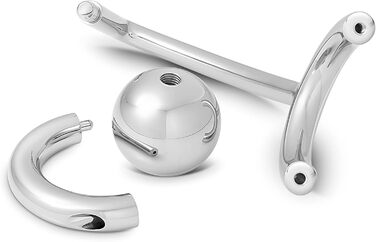 Кольцевий аналізатор з кулькою з нержавіючої сталі для чоловіків. Інтимні іграшки для дорослих. Різні розміри