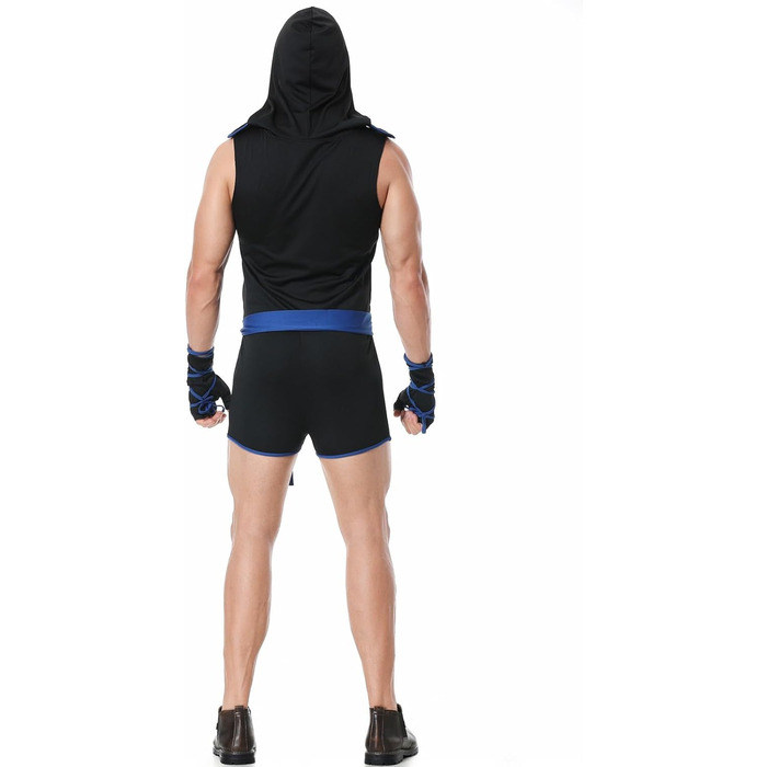 Костюм Ковбоя для Чоловіків Rrongwn: Сексуальний Комплект Інтимної Білизни з Ролі Костюма Слуги (XL, Синій)