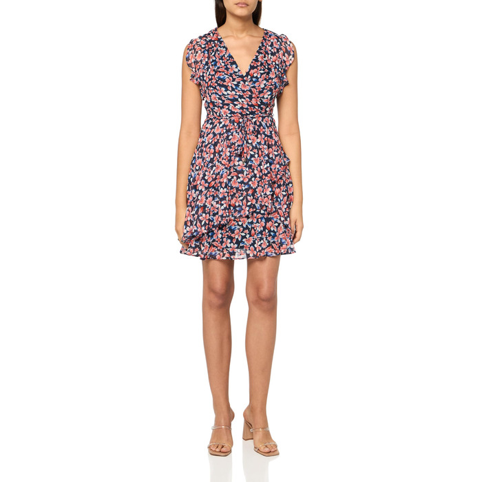 Сукня Tommy Hilfiger Nantucket з квітковим принтом, шифон, розмір 40, колір Sky Captain/Grenadine