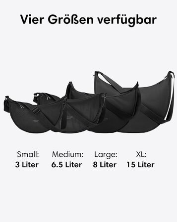 Унісекс сумка-кросбоді LARKSON Solveig Medium Gravel сіра, 6.5 л