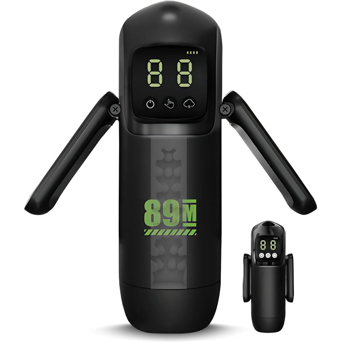 Електричний мастурбатор для чоловіків з 7 режимами вібрації та всмоктування, складний ручка, секс-іграшка для чоловіків