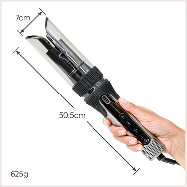 Автоматичний стайлер для завивки волосся BaByliss Curl Secret Lite C1031E, 25 мм, 5 температурних режимів до 210°C, чорний та рожеве золото