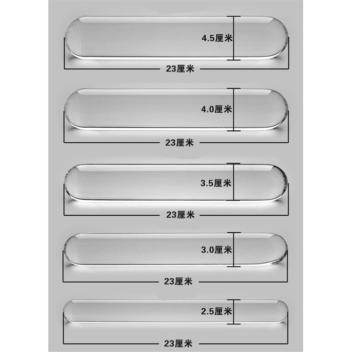 Анальний ділдо з скла OnundOn, 23 см, діаметр 4.5 см