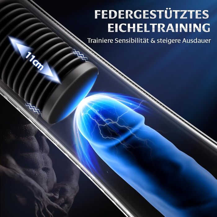 Електричний секс-іграшка для чоловіків Gobeken: вібрація, вакуум, керування через додаток, мастурбатор, пеніспампуватор, 2 лінійки