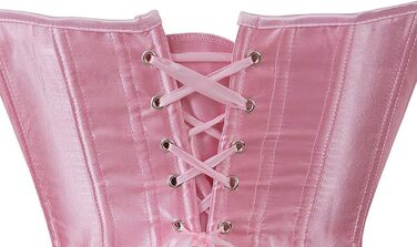 Корсет Daen Korsett великого розміру, сексуальний корсет, топ, спідня білизна (S, Рожевий)