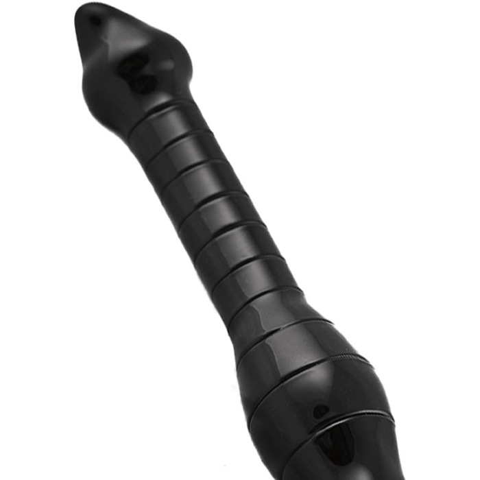 Скляний дildo Zepter чорного кольору