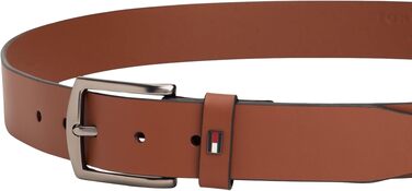 Шкіряний ремінь чоловічий Tommy Hilfiger Denton, 3.5 см, коричневий (Winter Cognac)