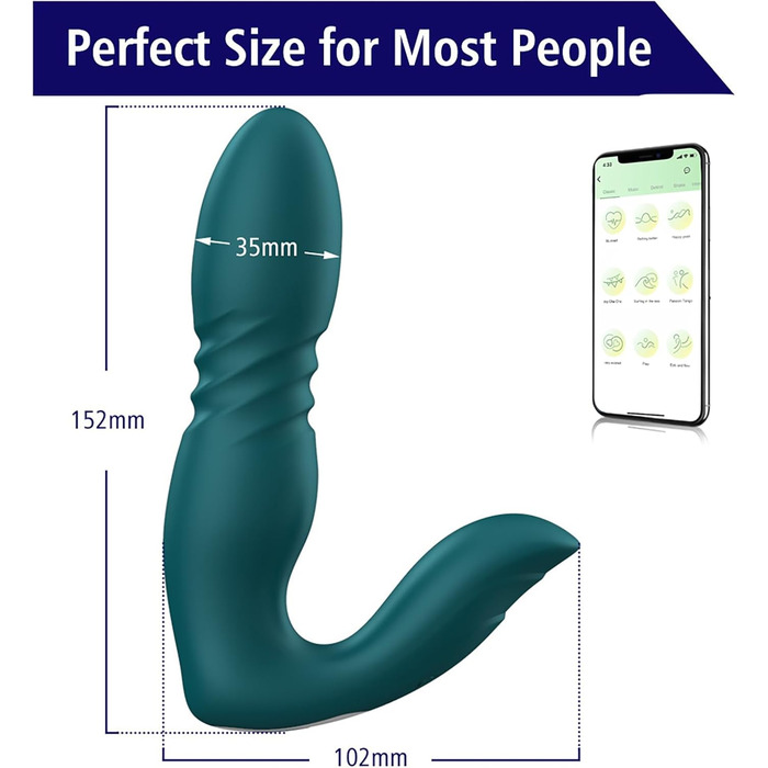 Анальні вібратори для чоловіків та жінок - анальні дildo вібратори з 7 режимів, силікон, Buttplug