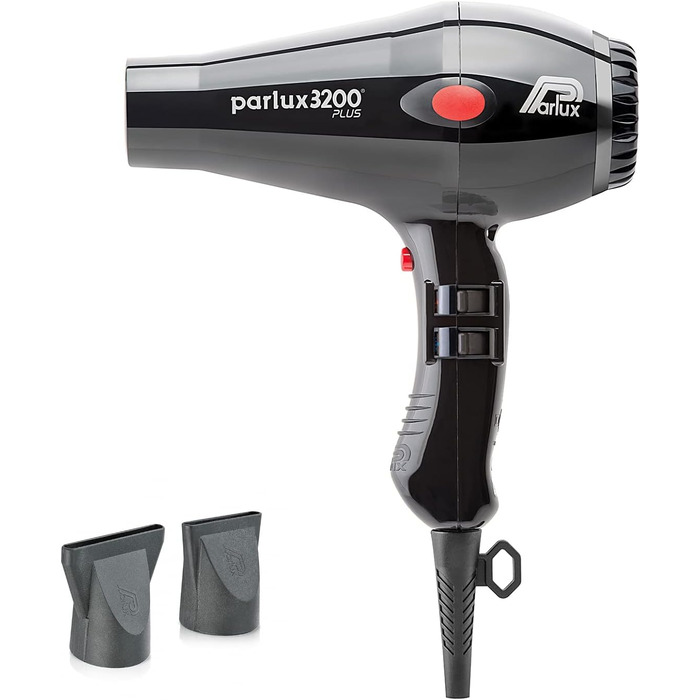 Професійний фен для волосся Parlux 3200 Plus Black для жінок та чоловіків, для догляду та стайлінгу, модель 995-36016
