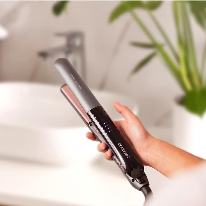 Іонізуючий випрямляч для волосся Cecotec RitualCare 1200 Titanium Ion Touch, титанове покриття, 60 Вт, регулювання температури