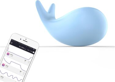 Вібратор з дистанційним керуванням та додатком, 10 режимів, для жінок, портативний, G-Spot, для пар (блакитний)