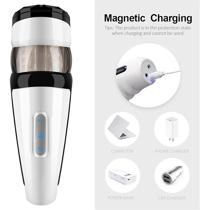 Електричний мастурбатор для чоловіків з 5 телескопічними функціями та 10 режимами вібрації. Автоматичний мастурбатор для чоловіків - секс-іграшка