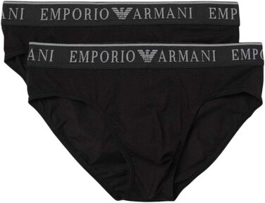 Слип чоловічий Emporio Armani (2 шт. в упаковці) (XL, Чорний/Чорний)