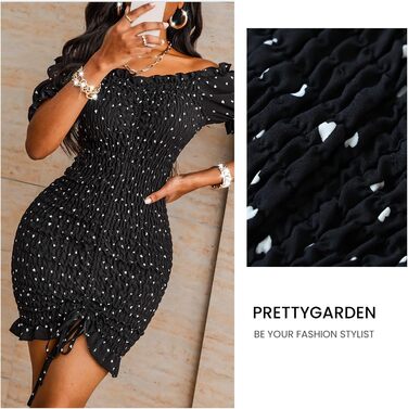 Чорне міні-плаття PRETTYGARDEN: бодікон, без бретелек, на шнурівці, для вечірок та клубів