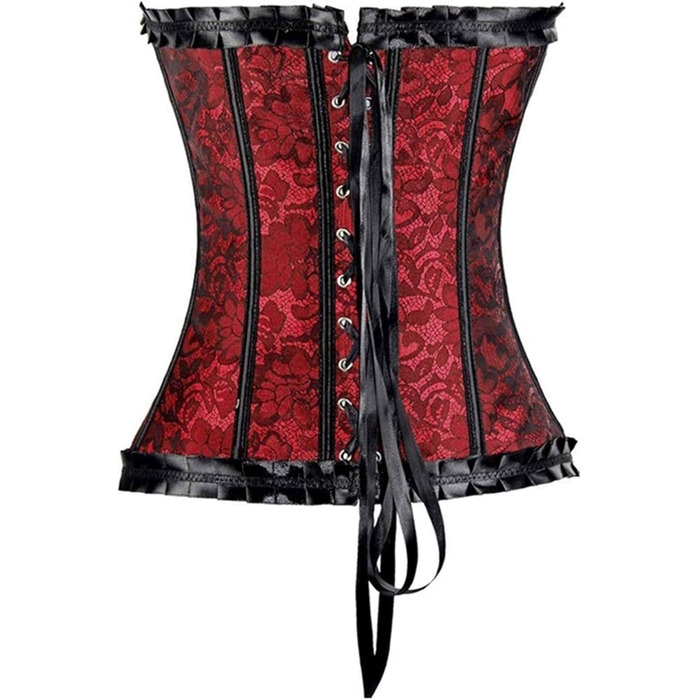 Жіноче корсетне бюстгальтер-топ лілового кольору | Готичний корсет великих розмірів, червоний | Корсет під груди, шнурівка, бюстгальтер, бурлеск, для карнавальних костюмів