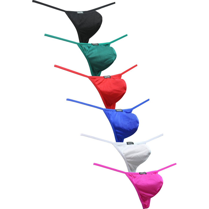 Слідки чоловічі iKingsky 6 шт. в упаковці, сексуальні танга, великий розмір XL