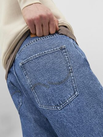 Чоловічі джинси Baggy Fit JACK & JONES JJIALEX синього кольору, денім