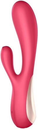 Вібратор Satisfyer Mono Flex Connect App G-Punkt | З преміум-силікону | Стимулятор клітора та G-точки | Інтимні іграшки для жінок | Швидка зарядка | Вібратор для жінок червоний