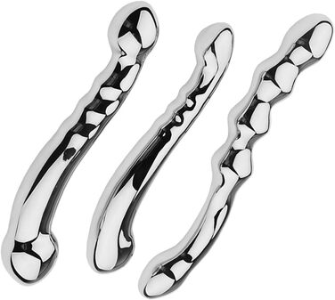 Анальні кульки з металу 3 стилі - анальний плъг, стимулятор G-точки, масажер простати, іграшки для дорослих (чоловіки/жінки)