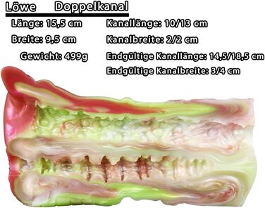 Силіконовий вагінальний мастурбатор Lmgoc Tierserie - реалістичний секс-іграшка для чоловіків, 3D модель, мастурбатор для чоловіків, сексуальна іграшка для чоловіків (Löwe G6178)