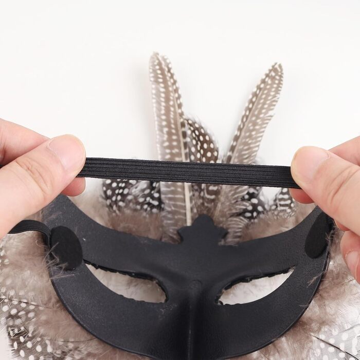 Венеціанська маска для жінок та чоловіків, маска для маскараду, маска з пір'ям, маска ворон для карнавалу, Фашинг, Хелловін, косплей, аксесуари до костюма (коричнева)