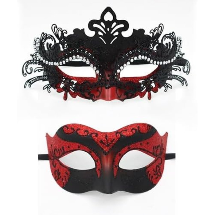 Маска для обличчя IEKEI Maskerade з стразами, металева, у вигляді метелика, для свята, костюмів, Хелловін, вечірки, танець, костюм Zorro