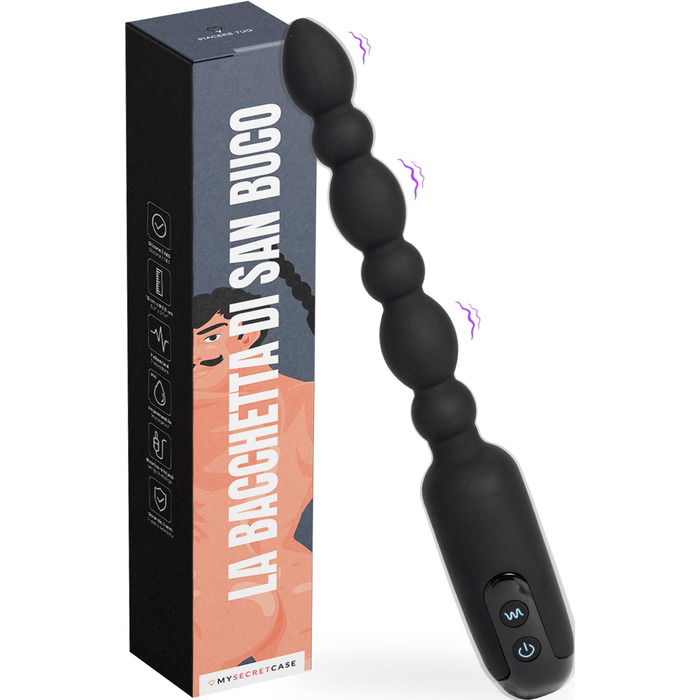 Анальний вібратор MySecretCase Analplug з пультом, 10 режимів, USB-зарядка, для чоловіків та жінок - розширювач для анального задоволення