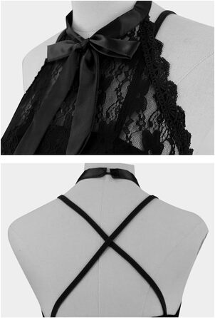 Чорна готична сукня-корсет Goldstitch без рукавів з мереживом, коктейльна сукня-трапеція, розмір L