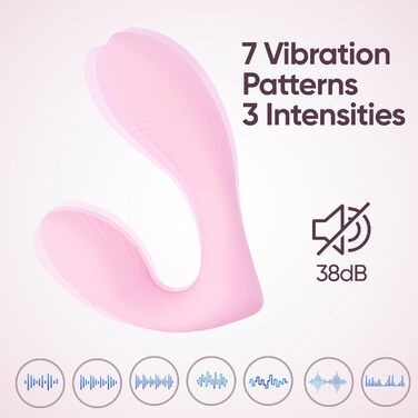 Вібратор для жінок SELOVE з пультом дистанційного керування: стимулятор клітора та G-точки, гнучкий, м'який рожевий