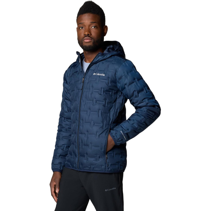 Чоловіча пухова куртка з капюшоном Columbia Delta Ridge™ II, темно-синя (Collegiate Navy), розмір L