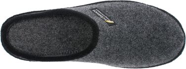 Чоловічі фетрові капці SCHAWOS 6030, дихаючі круглорічні домашні капці з протиковзаючою підошвою та анатомічною устілкою, сірі, розмір 40 EU