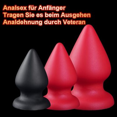 Анальний плагін NAIXBTY з силікону, XL, з присоскою для масажу G-точки та простати. Іграшки для дорослих для жінок та чоловіків
