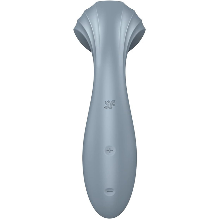 Satisfyer Mini Wand-er Connect App: вібратор для тіла з Bluetooth та керуванням через додаток | Водонепроникний (IPX7) | Компактний дизайн сірого кольору | Стимуляція G-точки та клітора для жінок