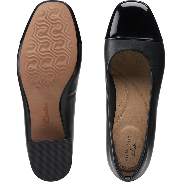 Жіночі туфлі-човники Clarks Marilyn Sara, шкіряні, чорні, розмір 40 EU