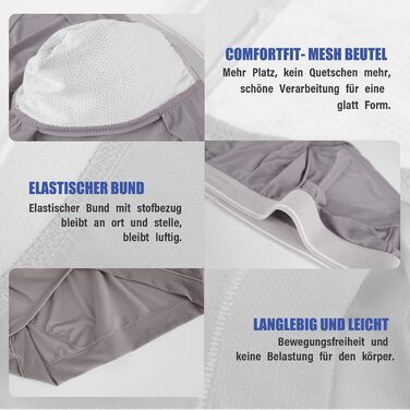 Сліпекс чоловічі труси PHOLEEY з мікрофібри, без шва, дихаючі, м'які, 3 шт. у наборі, XXL, сіро-блакитний/світло-фіолетовий/рожевий