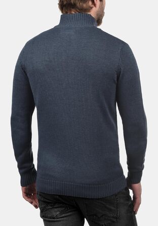Чоловіча куртка-пуловер на блискавці Solid SDTristian, колір Insignia Blue Melange, розмір XXL
