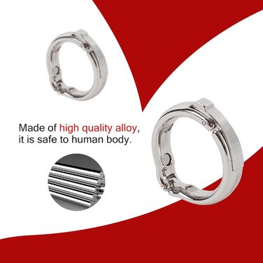 Металевий кільце для статевого члена WEIMOB: набір S+M+L (кільце для статевого члена, кільце для головки, регульоване)