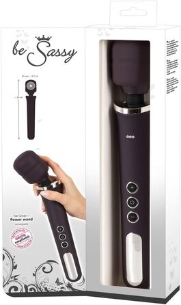 Масажний стрижень ORION 'Power Wand' - інтенсивний масажний стрижень для жінок та чоловіків, 10 режимів вібрації, 5 швидкостей, фіолетовий