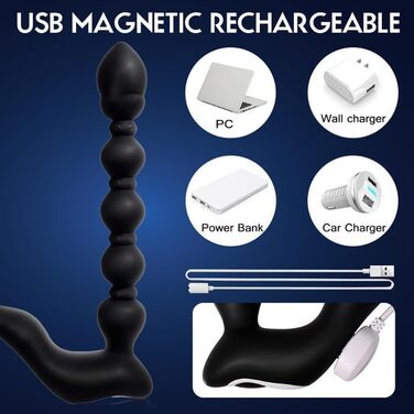 Анальний вібратор Penisring для стимуляції простати, аналплаг, масажер для пар, дildo для збільшення пеніса