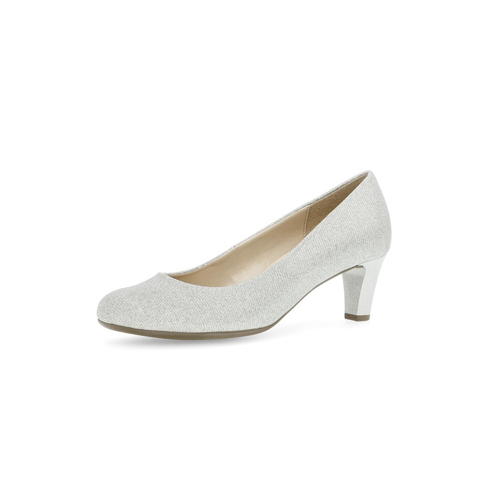 Жіночі туфлі-човники Gabor Fashion-41.400, сріблясті, розмір 39 EU