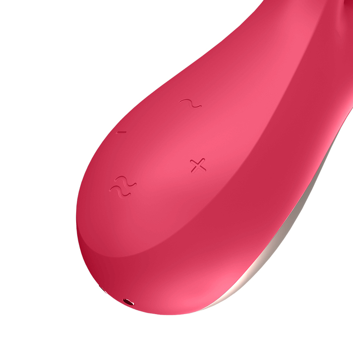 Вібратор для точки G Satisfyer, червоний, 19 см, силікон