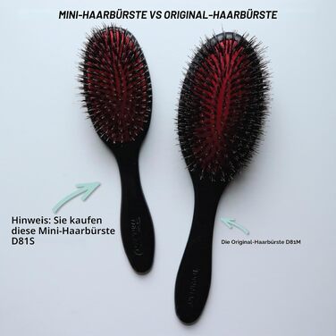 Щітка для волосся Denman D81 Paddle Brush, розчісувальна велика, чорна